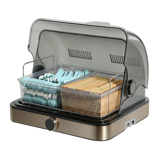 筷子勺子消毒一体机商用餐具收纳盒自助餐厅饭店食堂面馆烘干柜