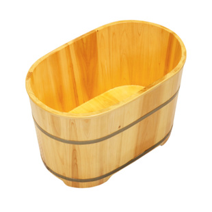 儿童泡澡桶洗澡桶实木保温浴桶木桶小户型洗澡泡澡浴缸木质泡浴桶