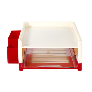 三年二班 桌面置物架书本收纳盒整理盒开学必备好物洞洞板书立简约书架学生宿舍办公室书桌整理笔筒书立架