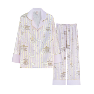 丝梦华服【7件套】云端一梦2026新款睡衣女款长袖冰丝家居服套装