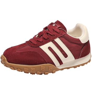 百丽彩虹豆童鞋复古阿甘鞋新款大童运动休闲鞋儿童板鞋32030A85