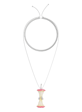 YVMIN尤目 苹果核可调节链锆石项圈项链设计师新年生日礼物