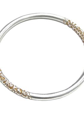 燕归金云藻唐草纹24k描金手镯