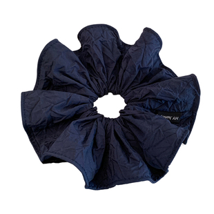 韩系复古红色大肠发圈女高级感超大号丸子头低马尾头绳慵懒风头饰