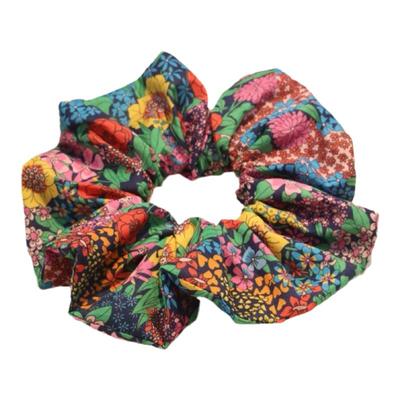 英国Liberty棉布繁花手工不勒头发可亲子发圈皮筋