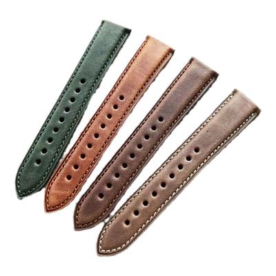 水鬼纯手工油蜡皮牛皮复古表带