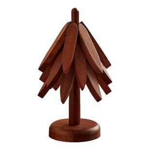 隔热垫一棵树防烫垫餐桌隔热垫高级感餐盘碗垫耐高温实木质餐具垫