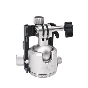 黑琵HEIPI多用途多接口球型云台KF30运动相机手机夹阿卡夹座单反相机三脚架配件