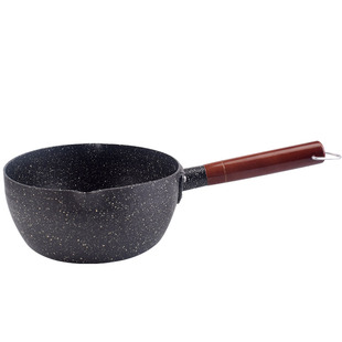 麦板石奶锅煮面小锅网红单手柄小汤锅不粘锅奶锅22cm饭麦石奶锅18