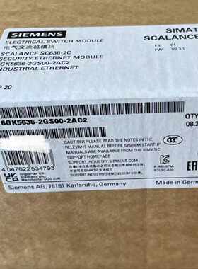 议价6GK5646 6GK5632 6GK5636-2GS00-2AC2 西门子SC636安全设备交