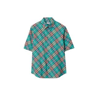【VIP私享优惠】BURBERRY男装 休闲版型格纹棉质衬衫 81204271