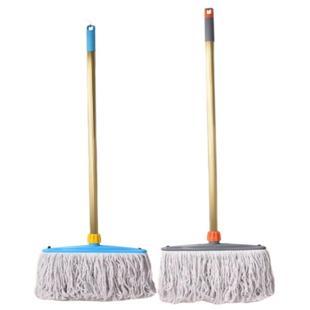 木杆棉线拖把家用老式墩布尘推拖布工厂物业吸水普通大号纯棉地拖