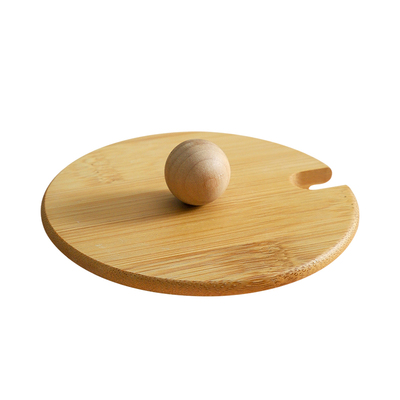 竹木盖通用开口家用茶杯盖大口径