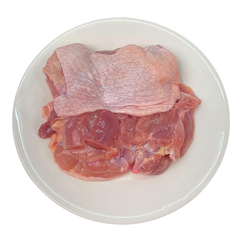 去骨带皮鸡腿肉 毛毛肉冷冻汉堡肉鸡腿无骨商用鸡排正肉鲜腿肉