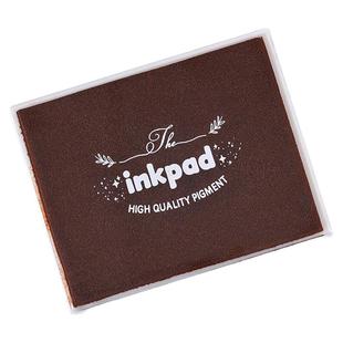 12*10cm超大纯色儿童手指手掌画大印泥手账印章专用油墨印台作品