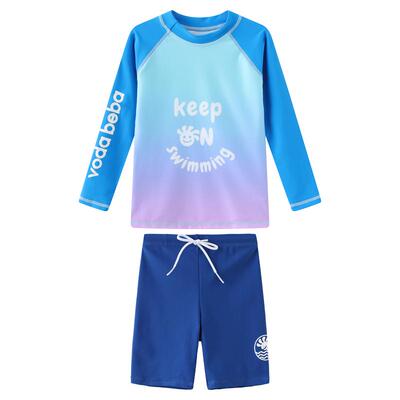 vodabeba儿童分体原创渐变色泳衣