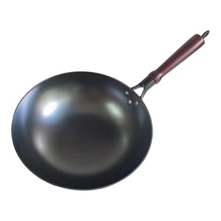 福满铁锅郏县铁锅炒菜锅家用无涂层生铁铸铁不粘 炒锅燃气电磁炉