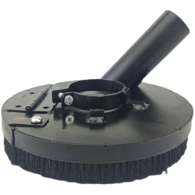 小角磨机防尘罩打磨集尘罩石材混凝土手磨机防护罩吸尘4寸100型铁