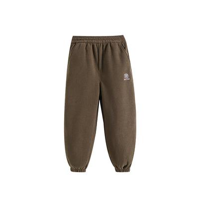 罗蒙男童加绒裤子冬装2025新款儿童灯芯绒一体绒洋气休闲保暖长裤