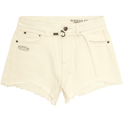 Aape爱心牛仔图案休闲牛仔短裤