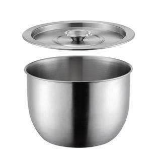 onlycook家用猪油盆304不锈钢猪油罐打蛋盆带盖汤盆烘焙和面盆子