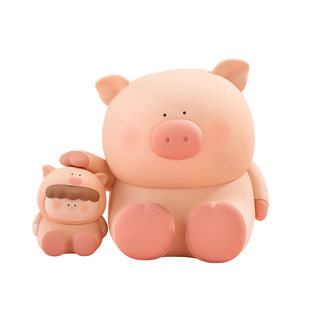 【大美术馆】和你在一起盲盒摆件可爱小猪车载家居手办生日礼物女
