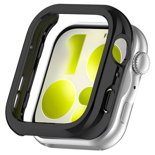 适用华为fit5半包保护壳watchfit5pro镂空半包壳fit4智能运动手表壳防摔耐磨配件4Pro新款PC边框保护膜防摔壳