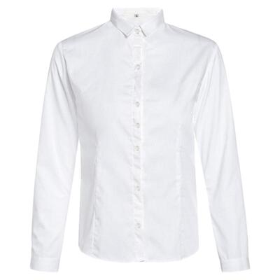 抗皱不透防走光明扣加绒女士衬衫