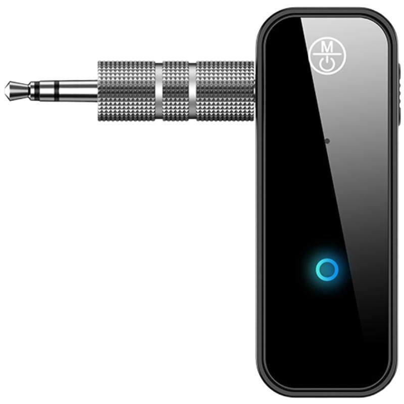 新款蓝牙接收发射器5aux车载用音频适配器免提通话支持音乐带电池