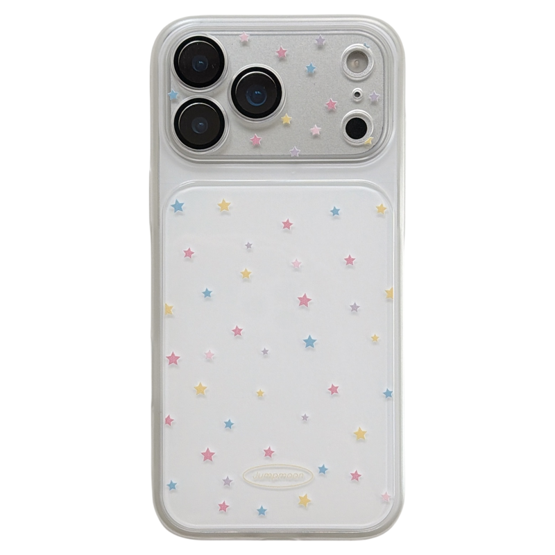 jze韩系ins彩色涂鸦条纹五角星适用苹果17ProMax手机壳带镜头膜iphone15新款16pro女17pro二合一14防摔手机套