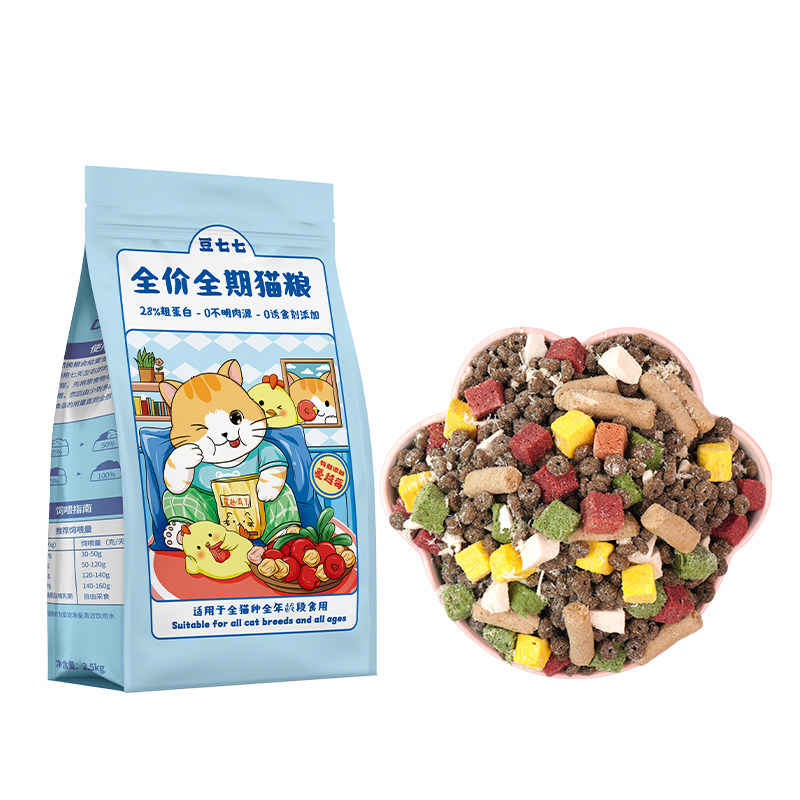豆七七冻干猫粮全价全期营养猫粮
