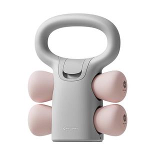 米客 哑铃女士健身家用可调节重量5公斤软壶铃二合一力量训练器材