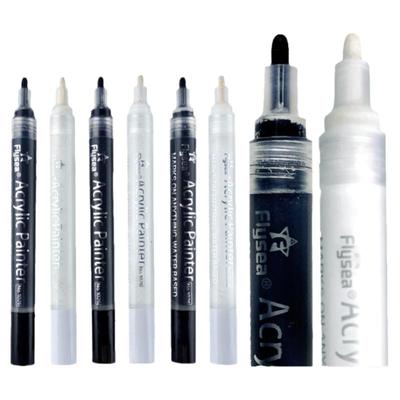 flysea丙烯马克笔中字圆头墙绘