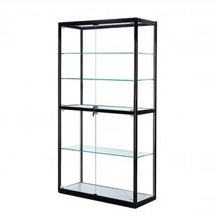 手办模型玻璃展示柜香港家用透明礼品柜带锁玩具乐高动漫收藏展柜