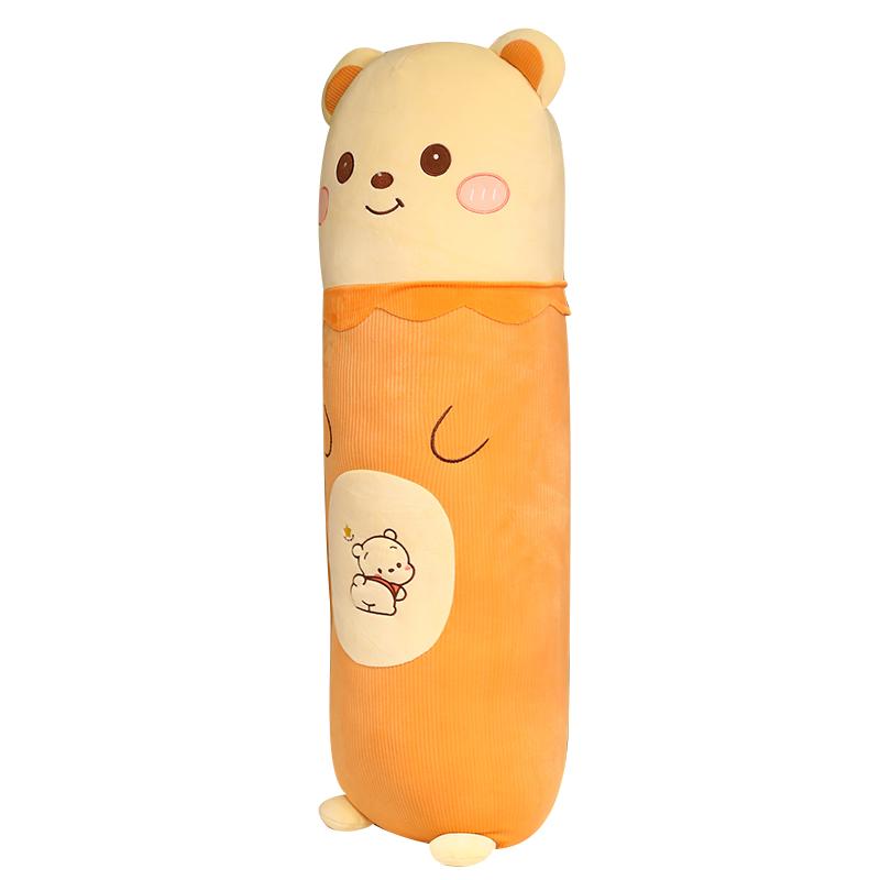 动物长条抱枕女生睡觉夹腿床上