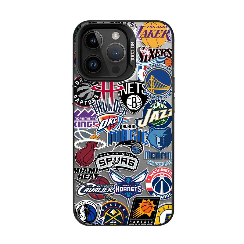 NBA篮球队标手机壳适用小米15男生14pro红米k80涂鸦k70球星note13潮牌k60新款12小众11ultra高级感k50/10/k40