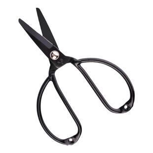 大吉圆头剪刀安全防刺平头家用剪子工业用大头皮革剪限位监狱剪刀