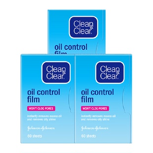 可伶可俐吸油纸3包cleanclear面部蓝膜吸油面纸脸部面巾纸膜男女
