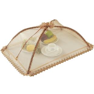 饭菜罩子防苍蝇盖菜折叠2025新款餐桌剩菜食物家用神器防尘遮伞罩