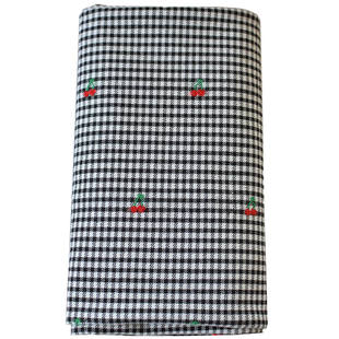 New 复古抗皱千鸟格子弹力西装TR面料 春秋DIY裤子JK制服风衣布料