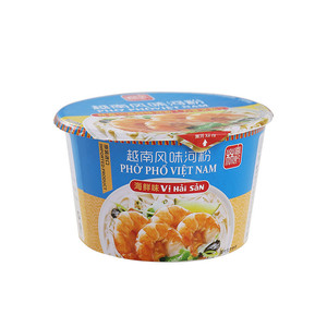 越南进口鸡肉味速食桶装方便米粉