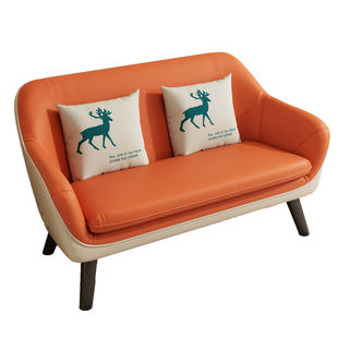 办公沙发茶几组合商务接待室会客组合小型心理咨询办公室双人简约