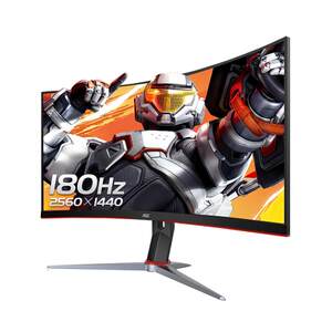 AOC27英寸180Hz电竞2K高清CQ27G2X电脑显示器曲面台式24壁挂144hz