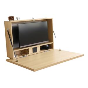 小木良品显示器收纳电脑桌