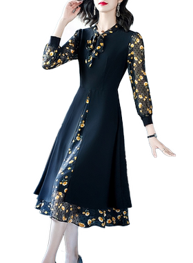 春装2024年新款连衣裙妈妈洋气