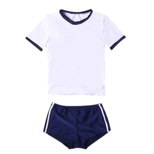 日系正版学校体操服学生校园运动服少女写真泳装画册分体泳衣女