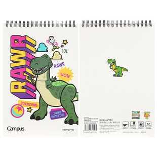 【迪士尼皮克斯玩具派对】日本kokuyo国誉笔记本Campus单词速记本A5初中高中学生分栏式记事本A7双螺旋上翻本