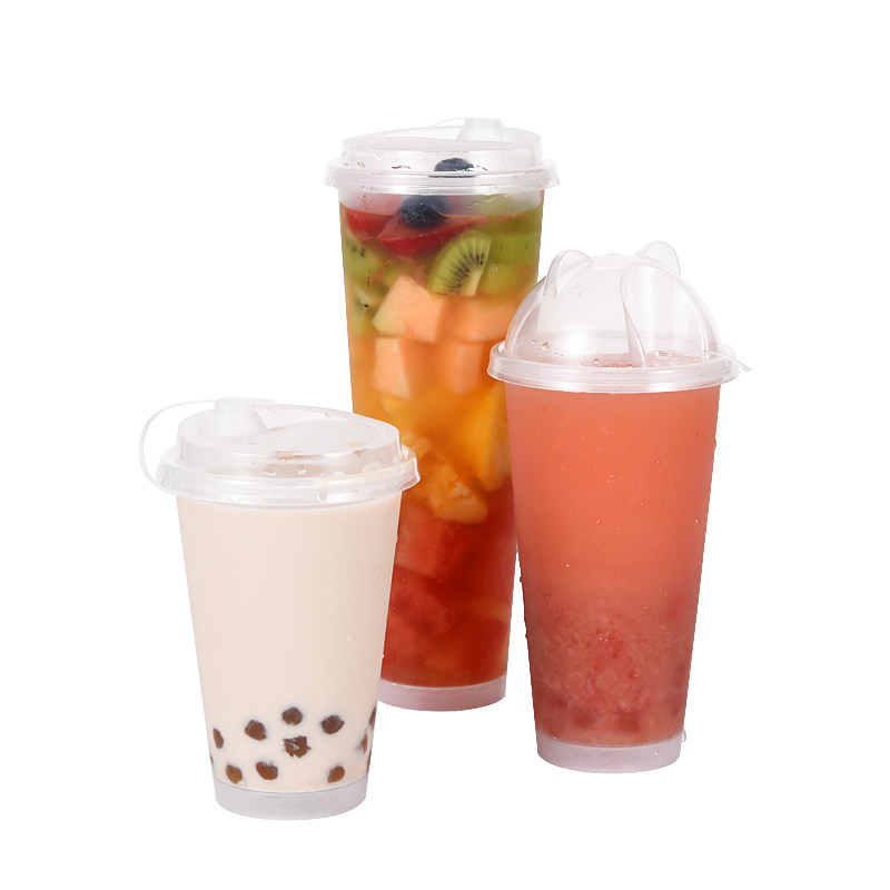 磨砂高脚杯饮料果汁杯奶茶杯