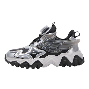 泰兰尼斯kids儿童时尚运动鞋男童旋钮跑步鞋女童校园舒适休闲鞋