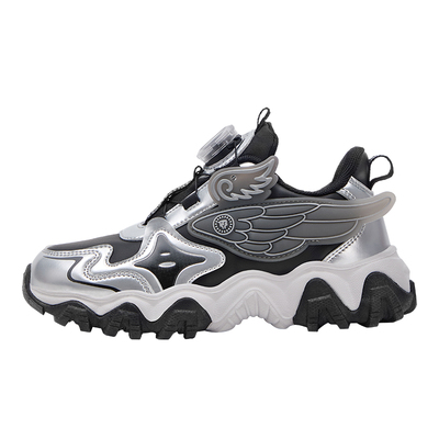 泰兰尼斯kids儿童时尚运动鞋男童旋钮跑步鞋女童校园舒适休闲鞋